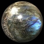 photo of a labradorite sphere